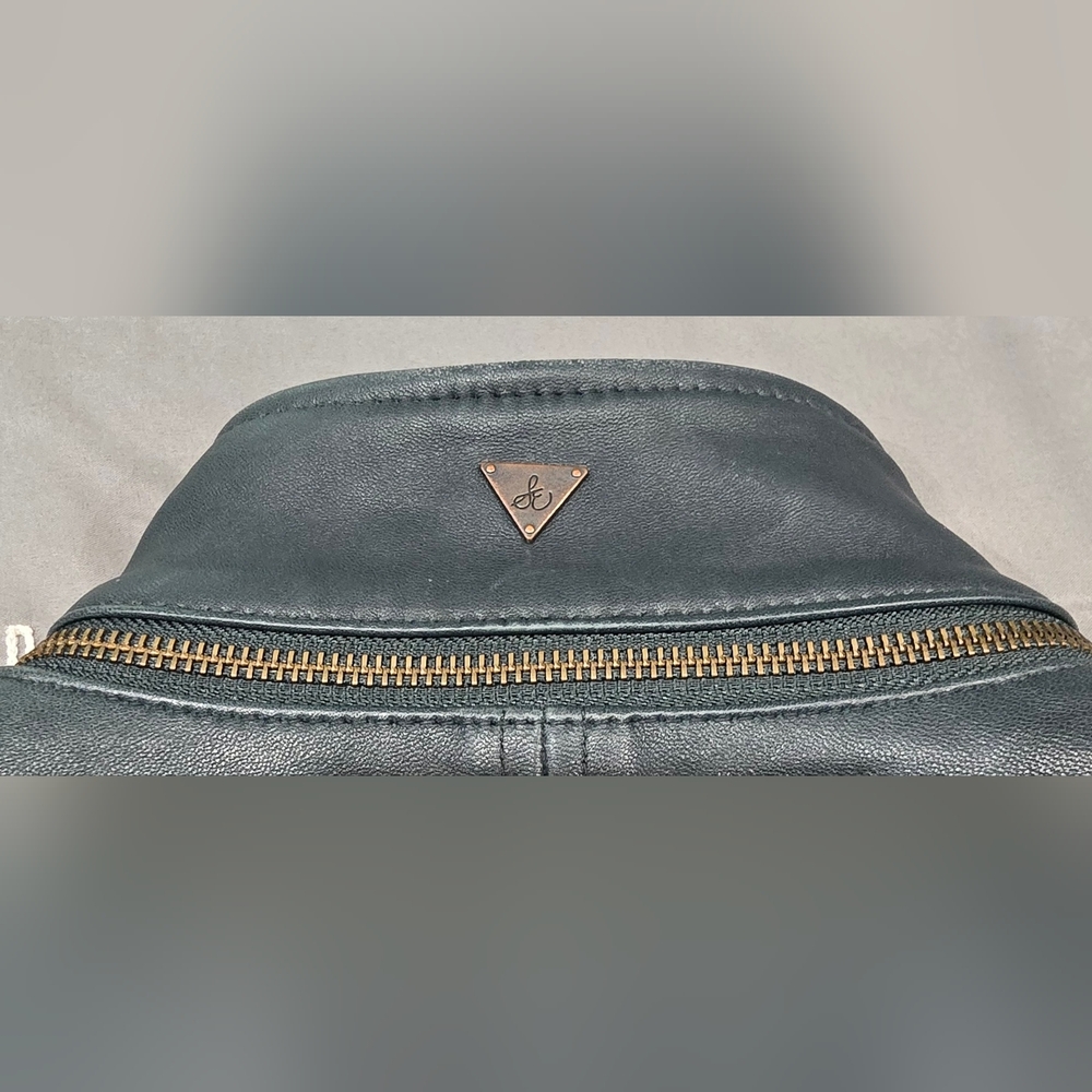 Sam Edelman Dark Green Leather Jacket Size XS - Picture 8 of 10